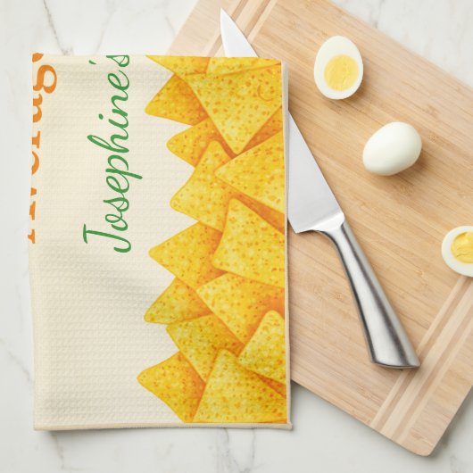 Personalized Nacho Average Cook Funny Tea Towel  Geschirrtuch (Viertel Falte)