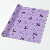 Personalized Name 10th 15th 20th 30 Birthday Gift Geschenkpapier (Ungerollt)