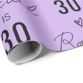 Personalized Name 10th 15th 20th 30 Birthday Gift Geschenkpapier (Rolleneckpunkt)