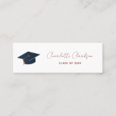 Personalized Name 2026 Graduate Aspiration Telefonnummerkarte (Vorderseite)
