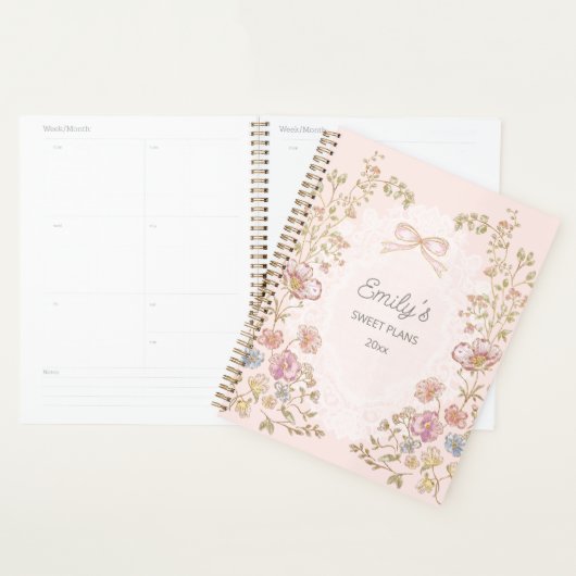 Personalized Name 2026 Weekly Monthly Floral  Planer (Anzeige)