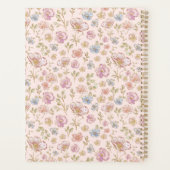 Personalized Name 2026 Weekly Monthly Floral  Planer (Rückseite)