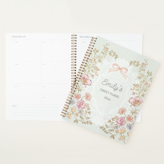 Personalized Name 2026 Weekly Monthly Floral  Planer (Anzeige)