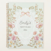 Personalized Name 2026 Weekly Monthly Floral  Planer (Vorderseite)