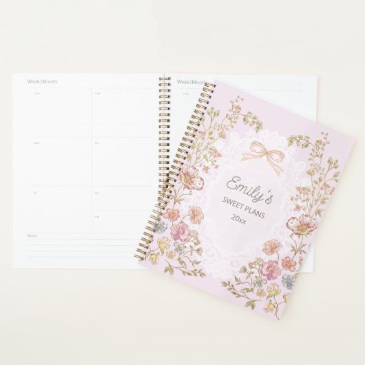 Personalized Name 2026 Weekly Monthly Floral  Planer (Anzeige)