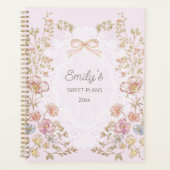 Personalized Name 2026 Weekly Monthly Floral  Planer (Vorderseite)