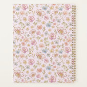 Personalized Name 2026 Weekly Monthly Floral  Planer (Rückseite)