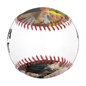 Personalized name &2 photo Grandpa Baseball (Rückseite)