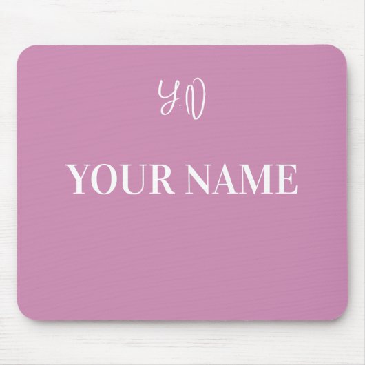 Personalized Name and Initials Custom Design Mousepad (Vorne)