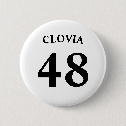Personalized name and Jersey number  Button (Vorderseite)