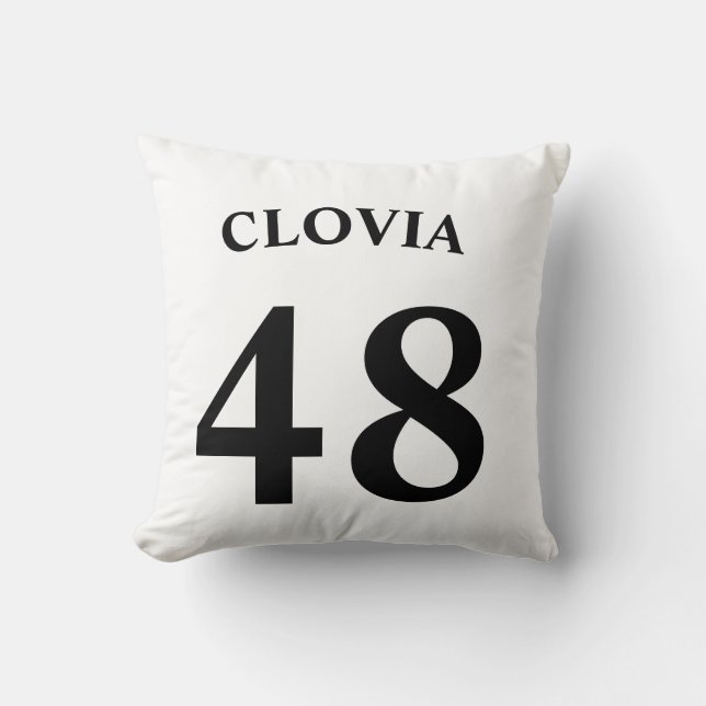 Personalized name and Jersey number  Kissen (Vorderseite)