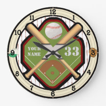 Personalized Name and Number Baseball Field