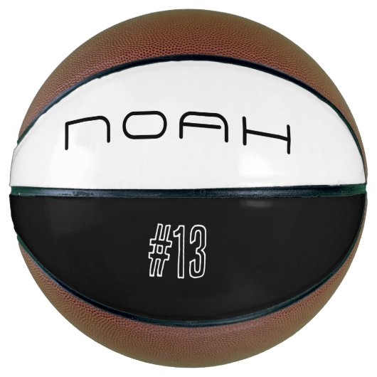 Personalized Name And Number Mini Basketball (Vorderseite)