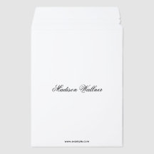 Personalized Name and Web Address Envelope Mailers