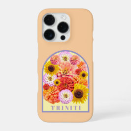 Personalized Name Arch Floral iPhone 16 Pro Hülle