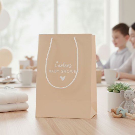 Personalized, NAME Baby Shower Mittlere Geschenktüte