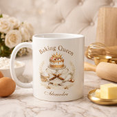 Personalized Name Baking Queen Kaffeetasse