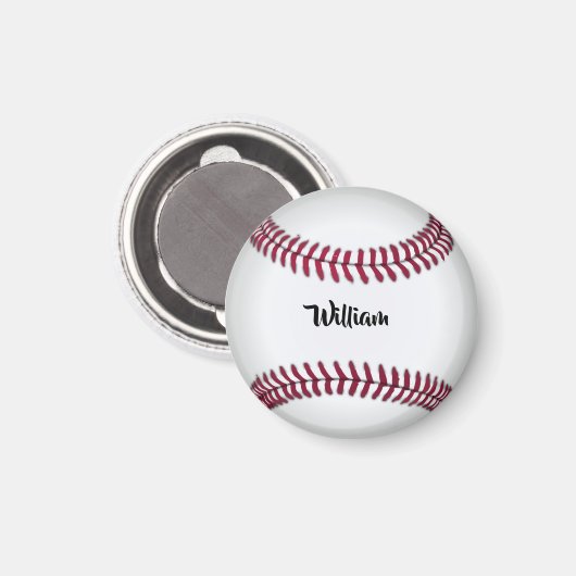 Personalized Name Baseball Magnet (Vorderseite/Rückseite)