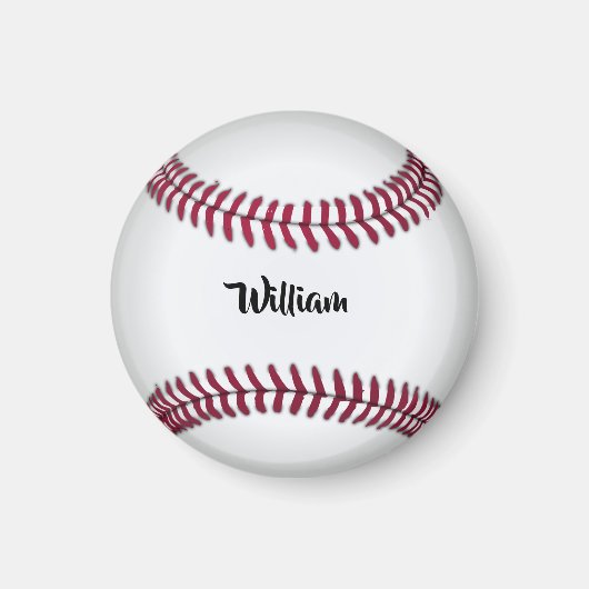 Personalized Name Baseball Magnet (Vorne)