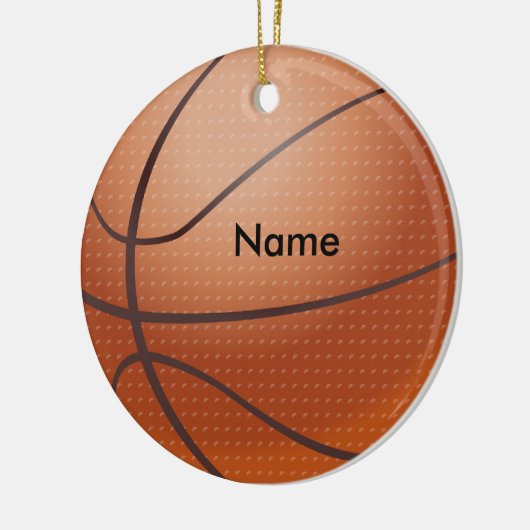 Personalized Name Basketball Christmas Ornament (Links)