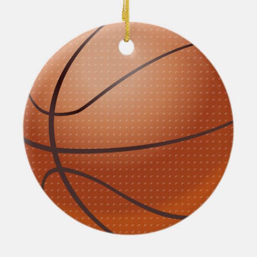 Personalized Name Basketball Christmas Ornament (Hinten)