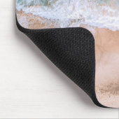 Personalized name Beach Waves Ocean Surf Mousepad (Ecke)