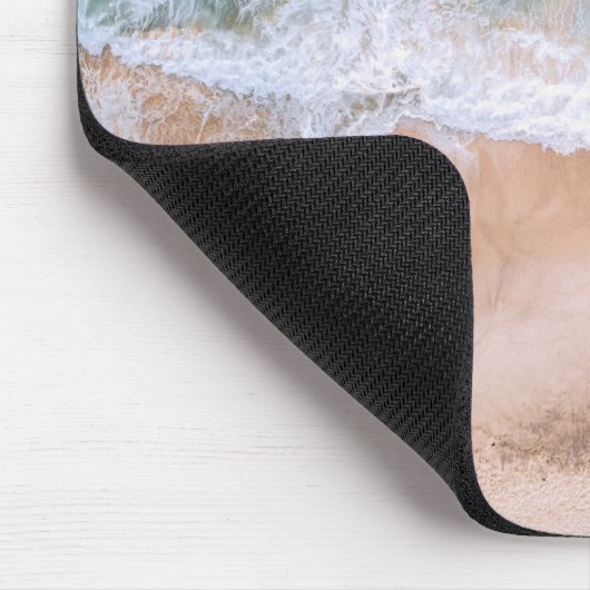 Personalized name Beach Waves Ocean Surf Mousepad (Ecke)