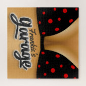 Personalized NAME Bikini Babe Girl Man Cave Garage Puzzle (Horizontal)