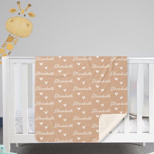 Personalized name blanket for your daughter sherpadecke