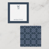 Personalized Name Blue Bow Mitteilungskarte (Vorne/Hinten)