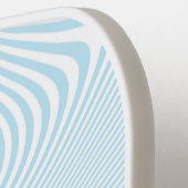 Personalized Name Blue Wave Modern Minimal Design Pickleball Schläger (Linke Seite)