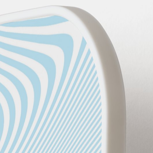 Personalized Name Blue Wave Modern Minimal Design Pickleball Schläger (Linke Seite)