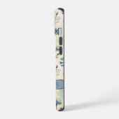 Personalized Name Blue Wildflowers iPhone 15 Hülle (Linke Seite)