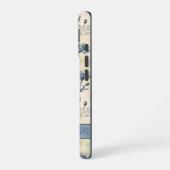 Personalized Name Blue Wildflowers iPhone 16 Hülle (Linke Seite)