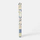 Personalized Name Blue Wildflowers iPhone 16 Hülle (Linke Seite)