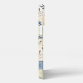 Personalized Name Blue Wildflowers iPhone Hülle (Rechte Seite)