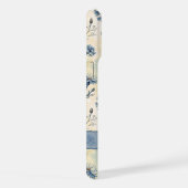 Personalized Name Blue Wildflowers iPhone Hülle (Rechte Seite)