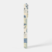 Personalized Name Blue Wildflowers iPhone Hülle (Rechte Seite)