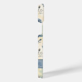 Personalized Name Blue Wildflowers iPhone Hülle (Rechte Seite)