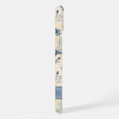 Personalized Name Blue Wildflowers iPhone Hülle (Rechte Seite)