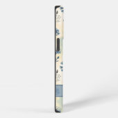 Personalized Name Blue Wildflowers iPhone Hülle (Rechte Seite)