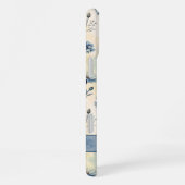 Personalized Name Blue Wildflowers iPhone Hülle (Rechte Seite)