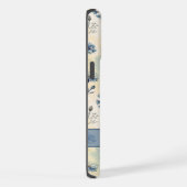 Personalized Name Blue Wildflowers iPhone Hülle (Rechte Seite)