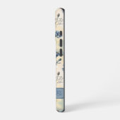 Personalized Name Blue Wildflowers iPhone Hülle (Linke Seite)