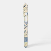 Personalized Name Blue Wildflowers iPhone Hülle (Linke Seite)