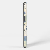 Personalized Name Blue Wildflowers iPhone Hülle (Rechte Seite)