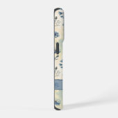 Personalized Name Blue Wildflowers iPhone Hülle (Rechte Seite)