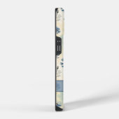 Personalized Name Blue Wildflowers iPhone Hülle (Rechte Seite)