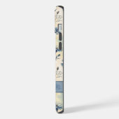 Personalized Name Blue Wildflowers iPhone Hülle (Linke Seite)