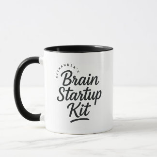 Personalized Name Brain Startup Gift Coffee Tasse